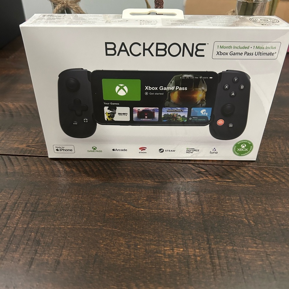 Black Mobile Gaming Controller for iPhone